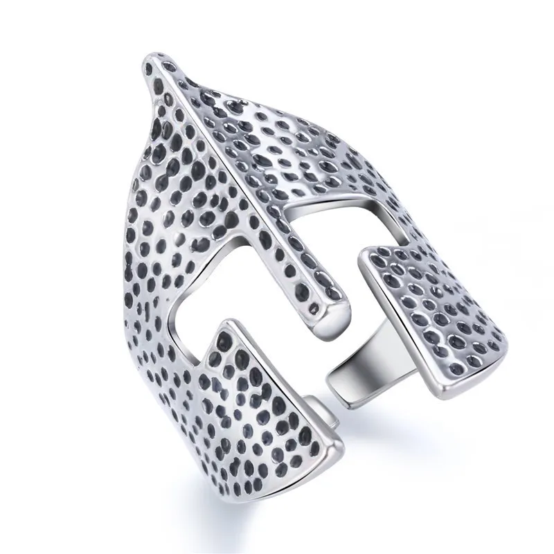 Bold Spartan-Inspired Adjustable Ring